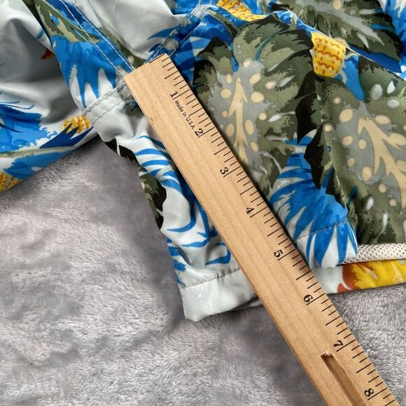 Nautica Swim Trunks Men 34 Leaf Hawaiian Island Tropical Print 5.5" Inseam - Picture 9 of 14